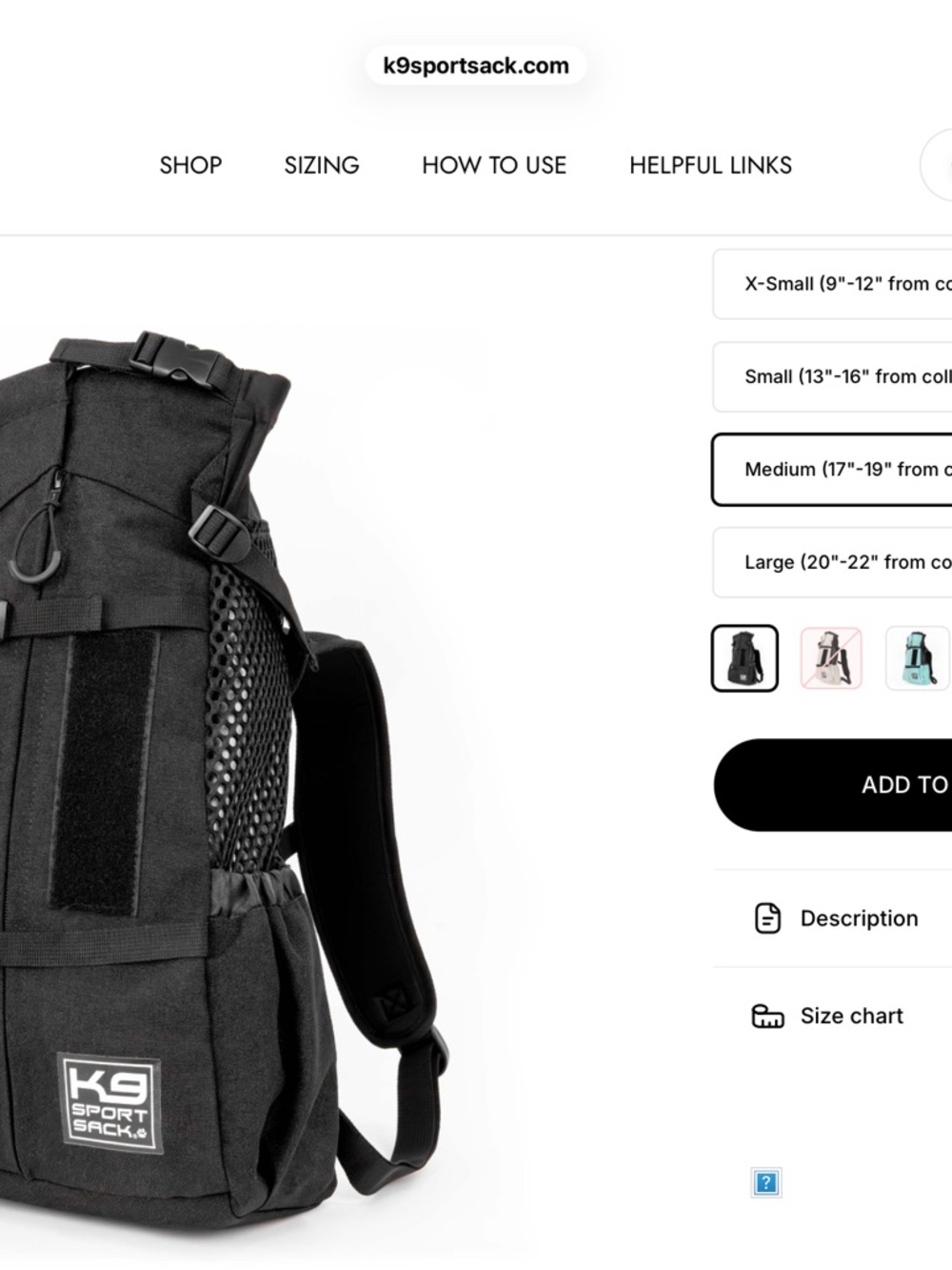 K9 Sport Sack backpack plus height block and insulated blanket